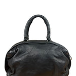 Chanel Black Quilted Leather Wild Stitch Handbag 2005