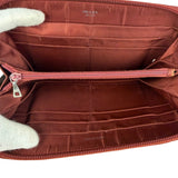 Prada Vintage Red Nylon Zip-Around Sport Long Wallet
