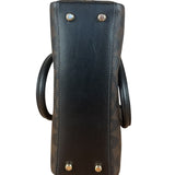 Coach Brown/Black Canvas Mini Darcie Carryall Two-Way Bag