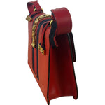 Gucci Red Leather Sylvie Shoulder Bag