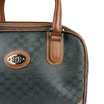 Gucci Vintage Micro GG Black/Brown Supreme Satchel Hand Bag