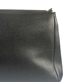 Chanel Black Pebbled Leather Curved Flap 1997