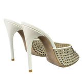 YSL Crystal Blonde Mules 37.5