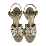 Saint Laurent King Palm Heels Beige