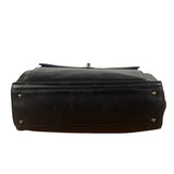 Chanel Vintage Black Calfskin Front Pocket Tote 1997