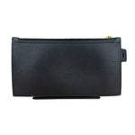 Saint Laurent Black Leather Zip Pouch