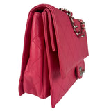 Chanel Pink Quilted Leather Accordion Flap Bag 2014