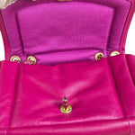 Chanel Fuchsia Pink Leather Puffy Flap Bag 2019