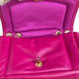 Chanel Fuchsia Pink Leather Puffy Flap Bag 2019
