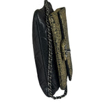 Chanel Black/Golden Quilted Lambskin Night Clutch On Chain Flap Bag 2012