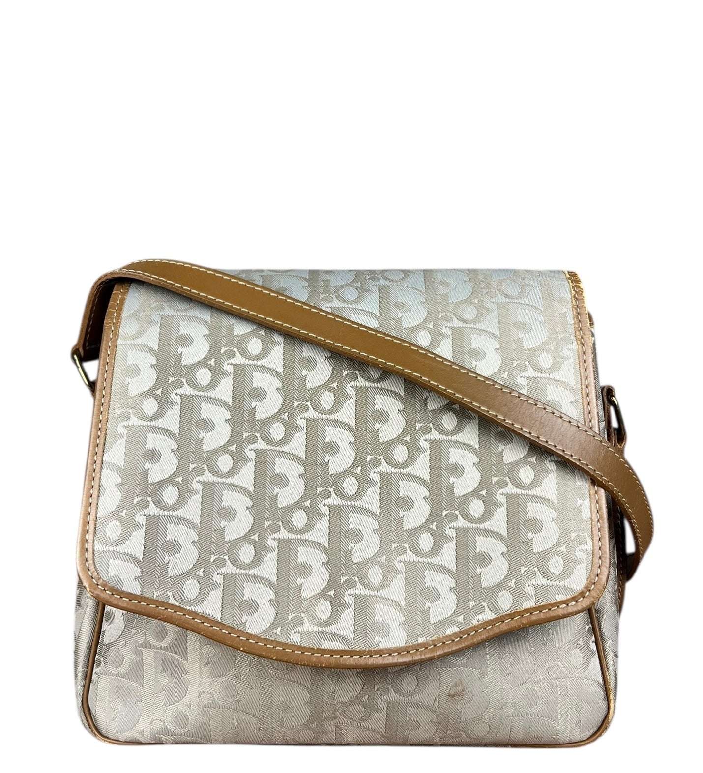 Dior Vintage Canvas Trotter Crossbody Bag