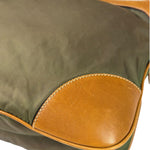 Prada Green/Brown Nylon/Leather Trim Crossbody Bag