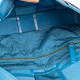 Bottega Veneta Cyan Leather Cassete Bag