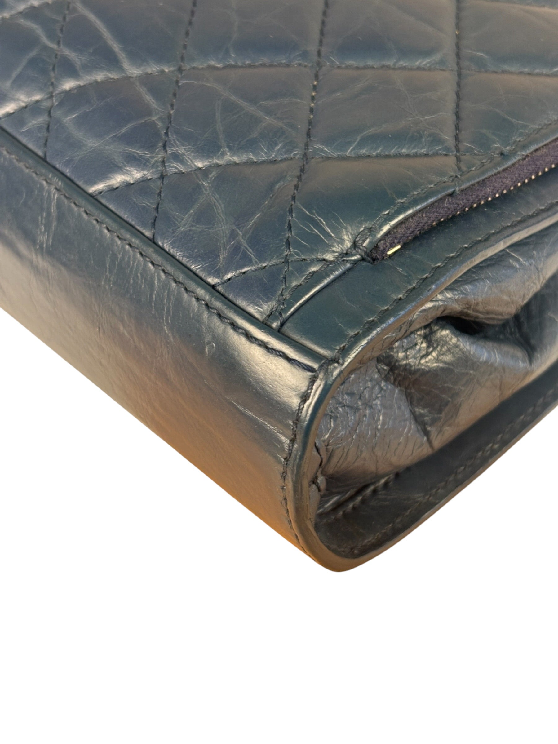 Chanel Blue Quilted Leather CC Chain Shoulder Bag 2018