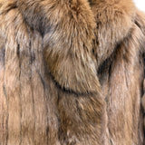 Malvoisie Vintage Brown Fur Coat