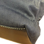 Chanel Vintage Denim/Black Leather CC Turn-Lock Tote Bag 2001