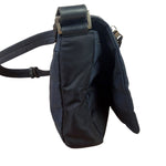Prada Navy Nylon Tessuto Flap Crossbody