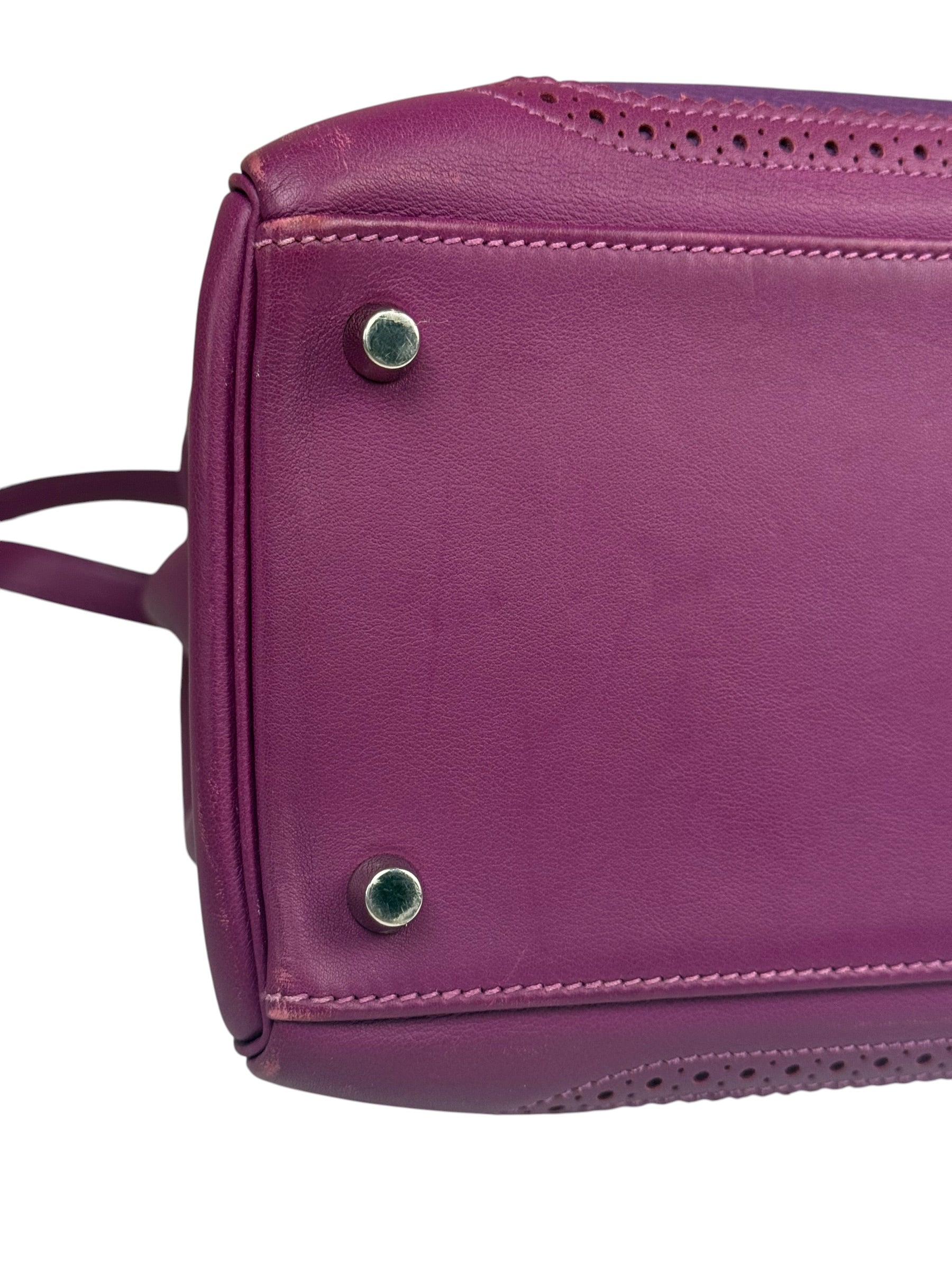 Hermes Kelly 35 Purple Ghillies Swift Togo Leather Handbag 2015
