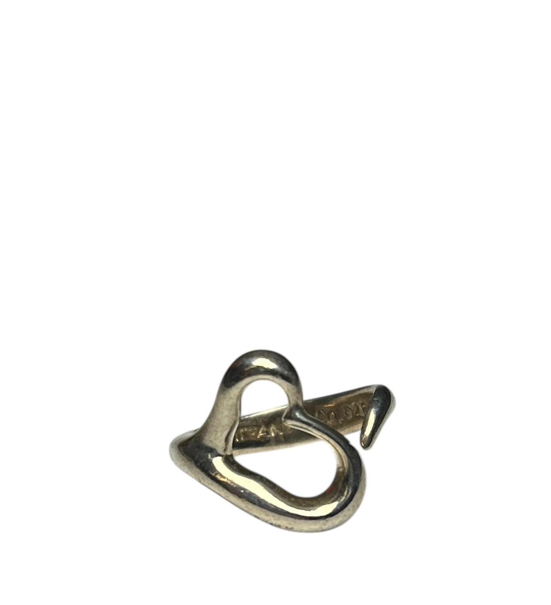 Tiffany & Co. Elsa Peretti Open Heart Silver Ring