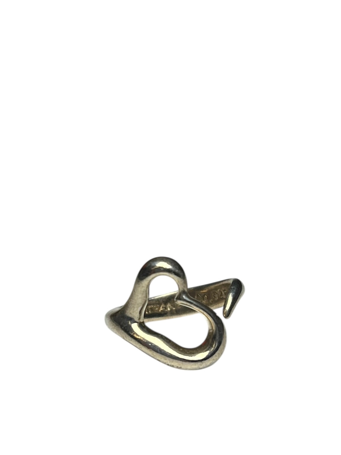 Tiffany & Co. Elsa Peretti Open Heart Silver Ring