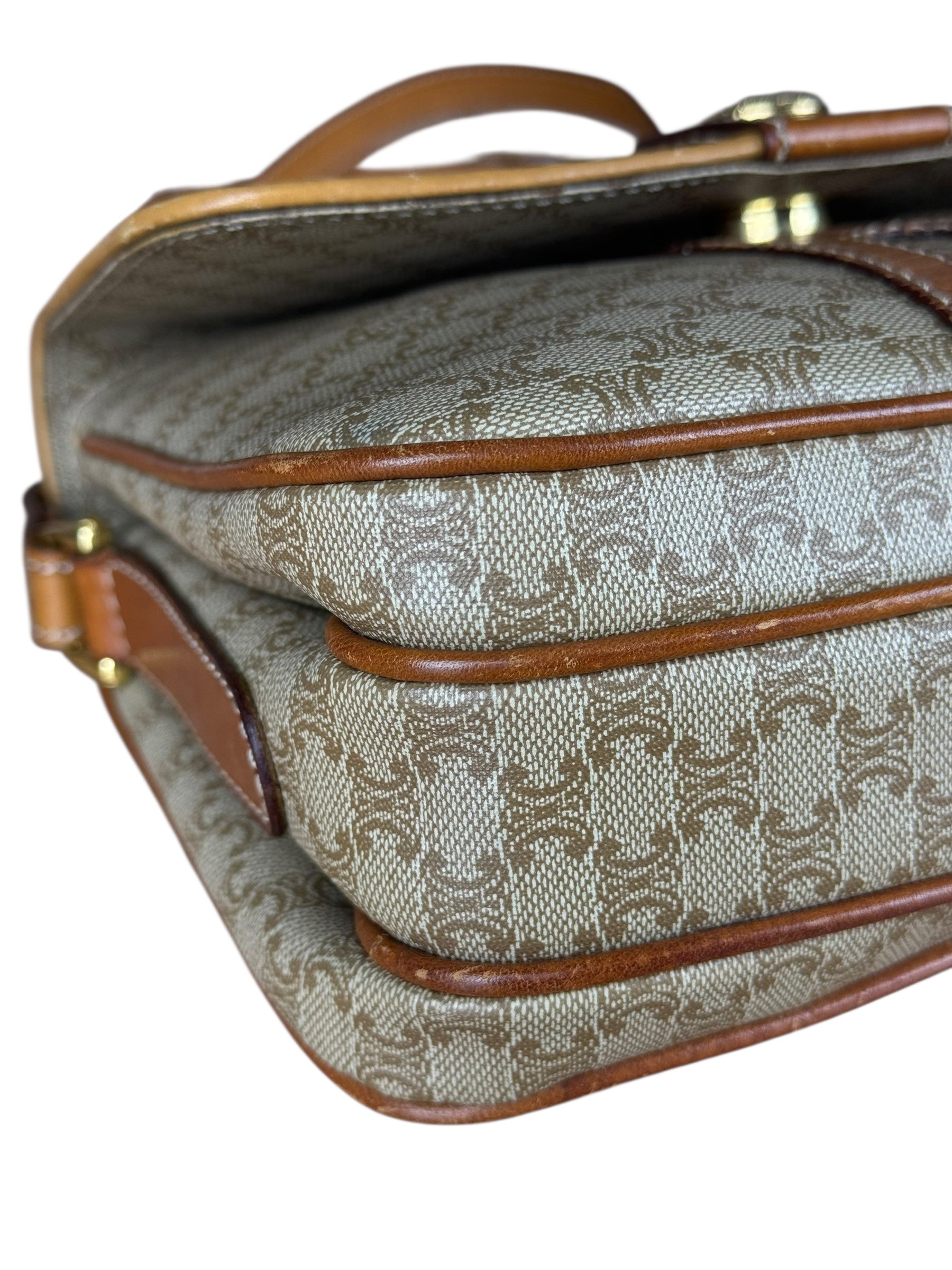 Celine Vintage Macadam Canvas Crossbody Bag