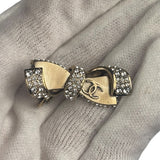 Chanel Gold Bow Clip-On Earrings