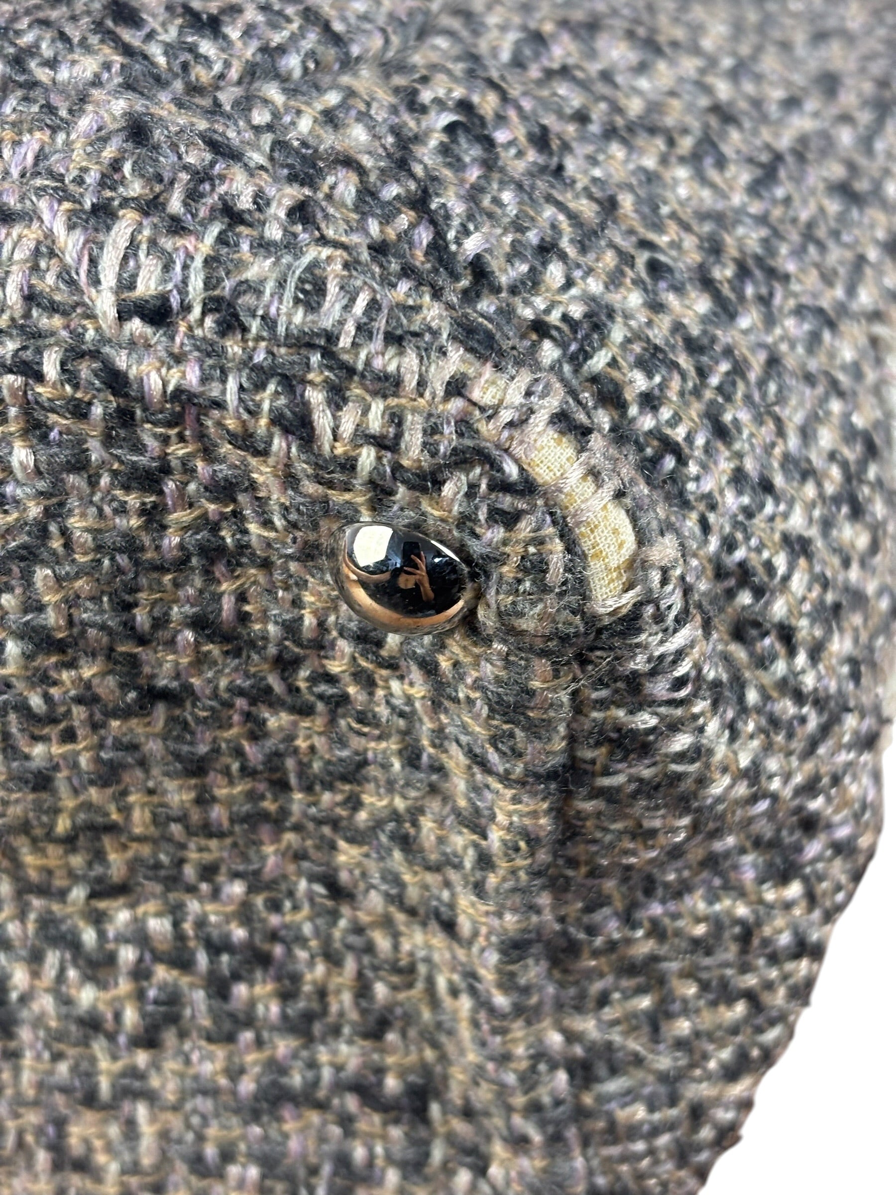 Chanel Grey Tweed Cambon Line Tote Bag 2004