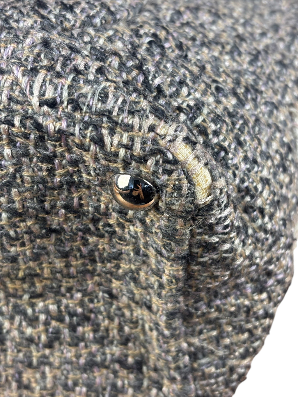 Chanel Grey Tweed Cambon Line Tote Bag 2004