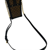 Louis Vuitton Black Monogram Vertical Trunk Pochette