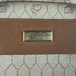 Christian Dior Vintage Beige Honeycomb Boston Bag