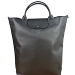 Longchamp Black Leather Le Pliage Xtra Medium Tote