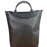 Longchamp Black Leather Le Pliage Xtra Medium Tote