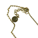 Christian Dior Dior Letter Charm/Pave O Star Necklace