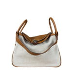 Hermes Toile Swift Canvas/Leather Lindy 30 Beige/Brown 2007