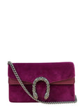 Gucci Purple Velvet Super Mini Dionysus Shoulder Bag
