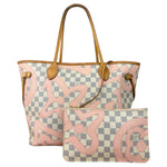 Louis Vuitton Limited Edition Pink Damier Azur Tahitienne Neverfull GM