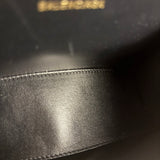 Balenciaga Black Leather Hourglass XS 2Way Handbag