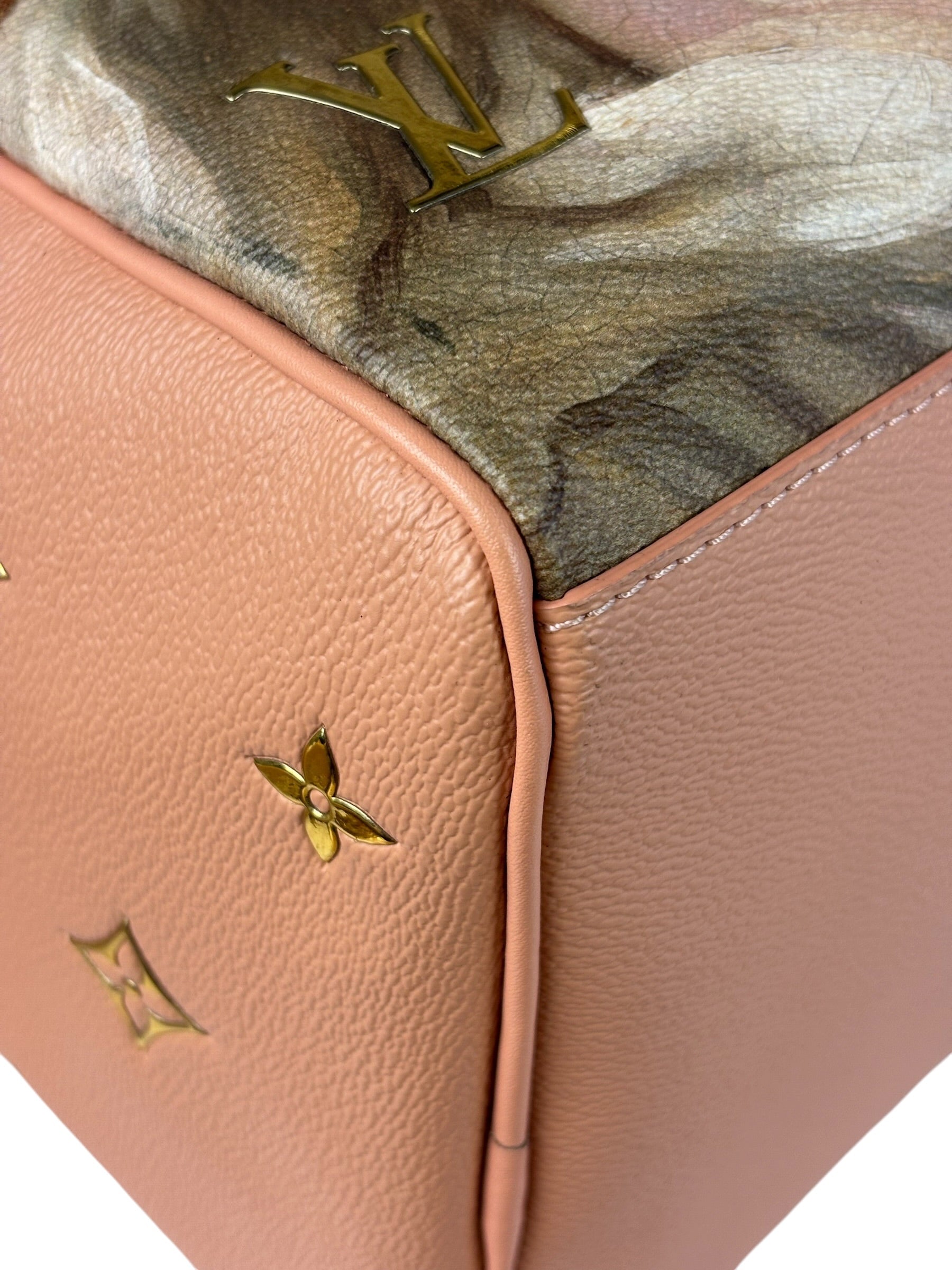 Louis Vuitton x Jeff Koons Master Faronard Peach Speedy 30