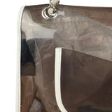 Chanel Vintage PVC Transparent Heart Lock Flap Bag 2008