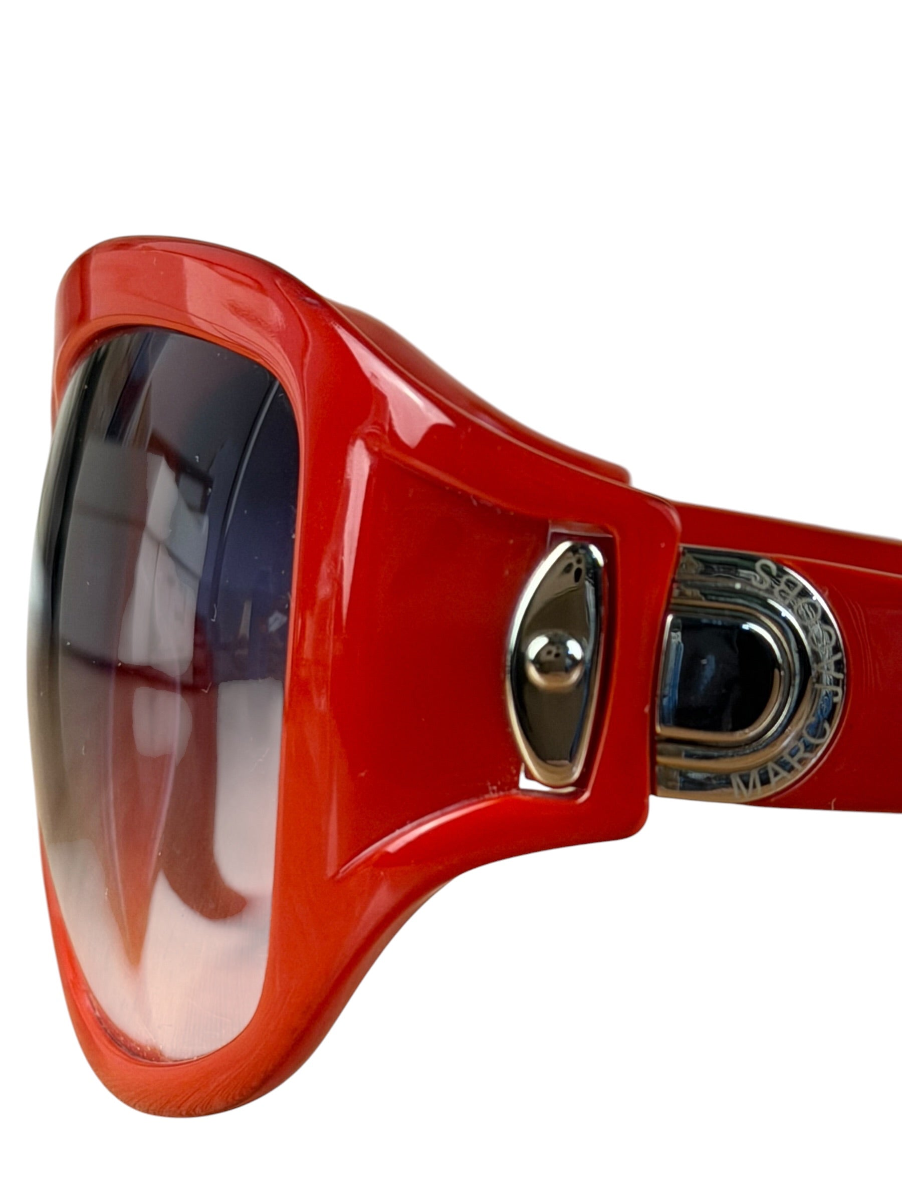Marc Jacobs Oversized Red Wrap Sunglasses