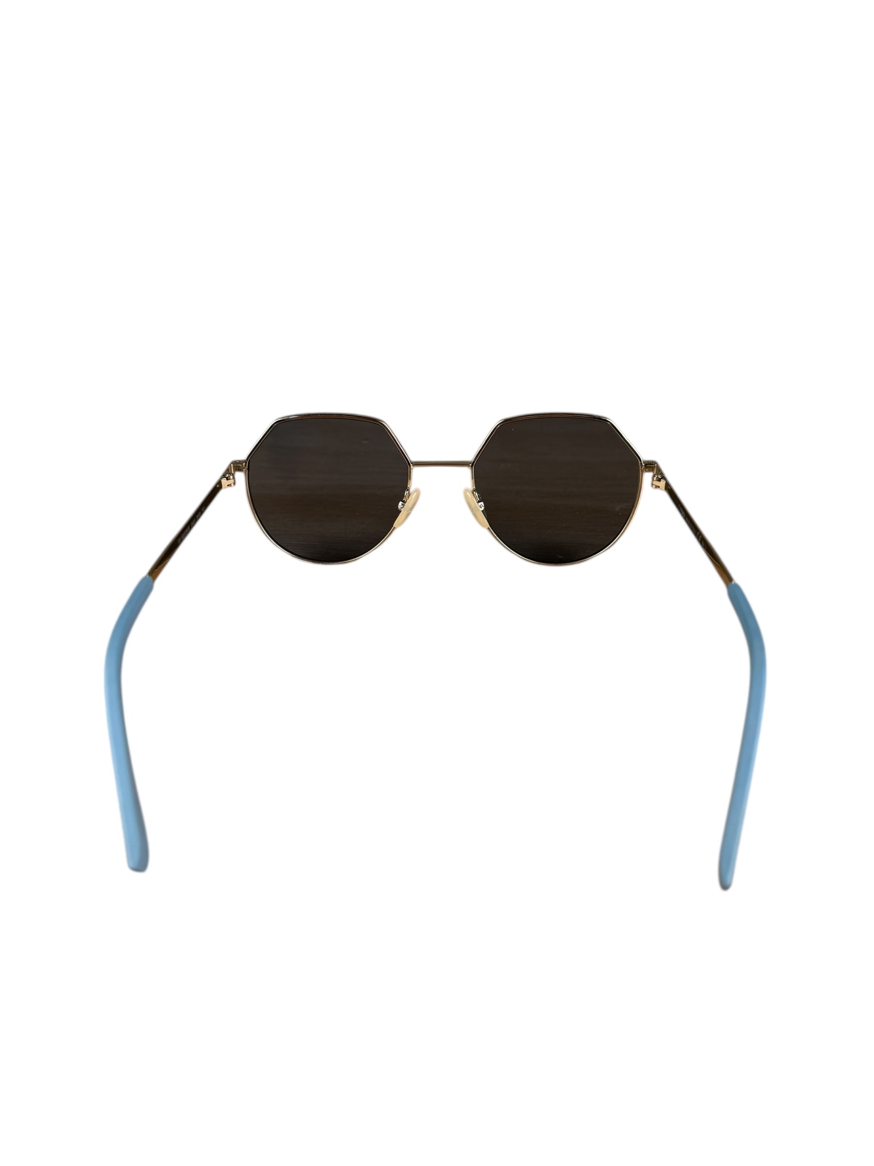 Fendi Blue Gold Frame Sunglasses