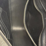 Balenciaga Silver GlitterLeather Triangle Two-Way Bag