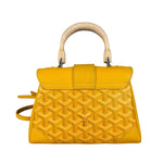 Goyard Mini Goyardine Soft Saigon Top Handle Bag Yellow