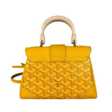 Goyard Mini Goyardine Soft Saigon Top Handle Bag Yellow