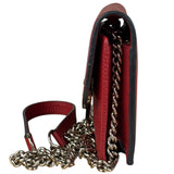 Gucci Red Interlocking G Wallet on Chain