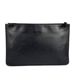 Fendi Black Monster Eye Leather Pouch/Clutch