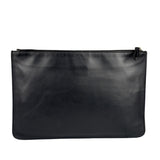 Fendi Black Monster Eye Leather Pouch/Clutch