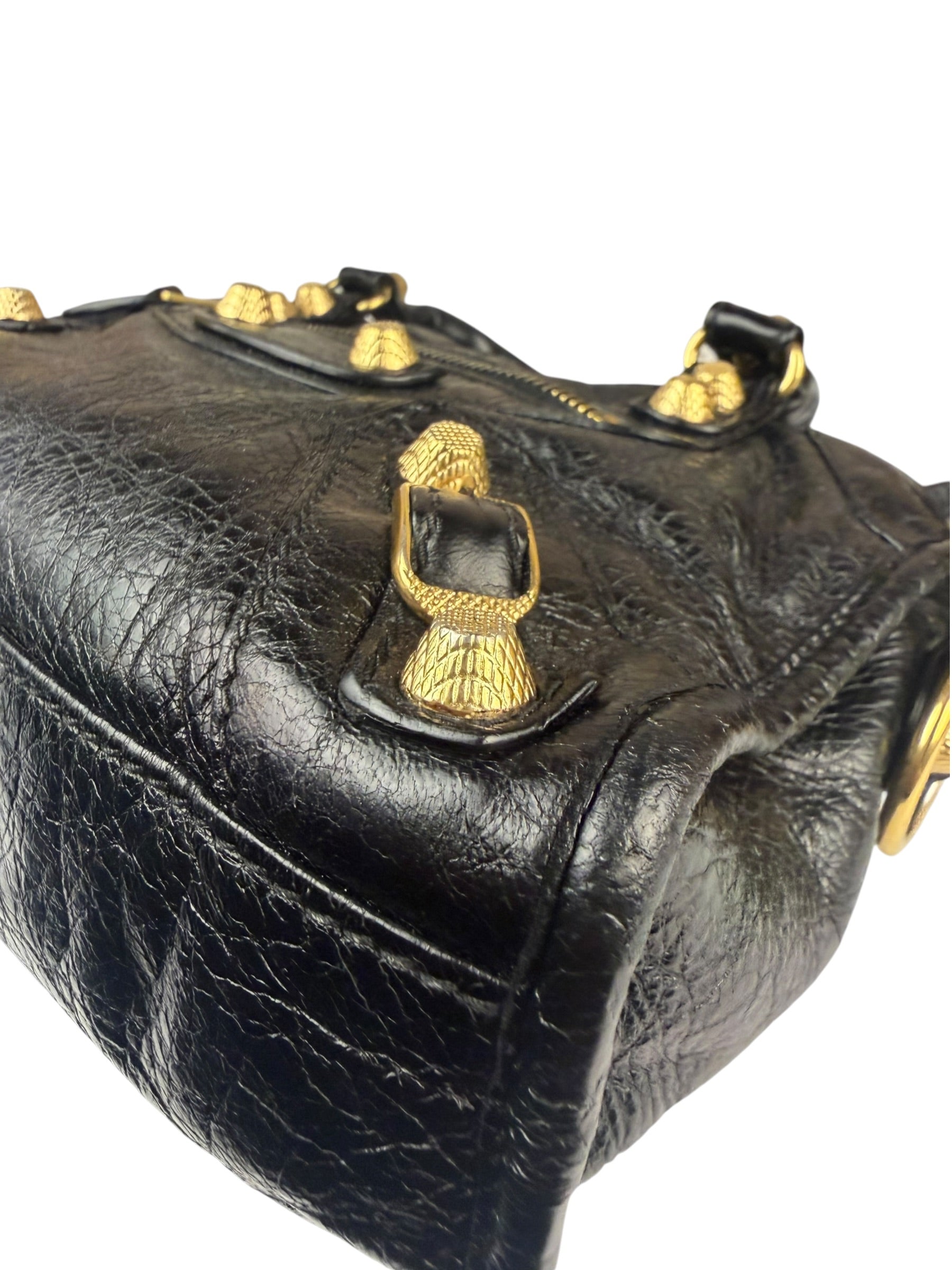 Balenciaga Black Calfskin Mini Le City Bag