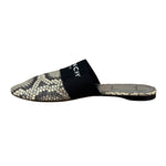 Givenchy Bedford Python-Embossed Leather Flat Mules