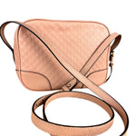 Gucci Bree Microguccissima Leather Camera Bag Pink
